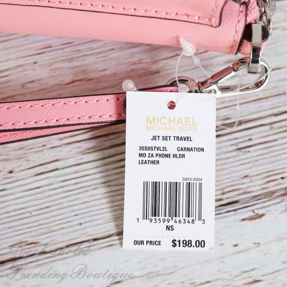 Michael Kors Jet Set Travel Phone Holder Wristlet - Picture 6 of 9